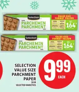 Food Basics SELECTION VALUE SIZE PARCHMENT PAPER offer
