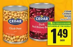 Food Basics CEDAR CANNED BEANS offer