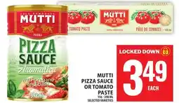 Food Basics MUTTI PIZZA SAUCE OR TOMATO PASTE offer