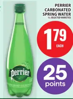Food Basics PERRIER CARBONATED SPRING WATER offer