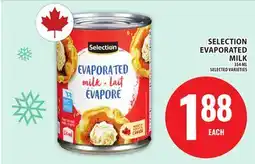 Food Basics SELECTION EVAPORATED MILK offer