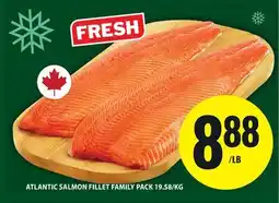 Food Basics ATLANTIC SALMON FILLET FAMILY PACK offer