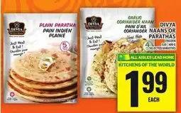 Food Basics DIVYA NAANS OR PARATHAS offer