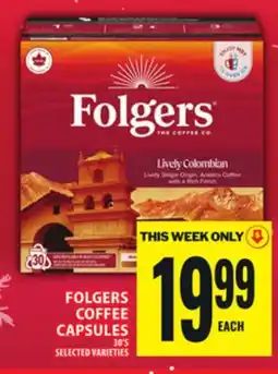 Food Basics FOLGERS COFFEE CAPSULES offer