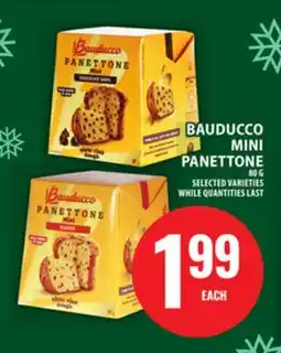Food Basics BAUDUCCO MINI PANETTONE offer