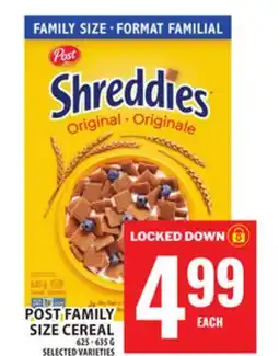 Food Basics POST FAMILY SIZE CEREAL offer