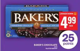 Food Basics BAKER'S CHOCOLATE offer