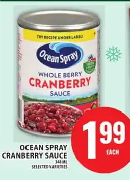 Food Basics OCEAN SPRAY CRANBERRY SAUCE offer