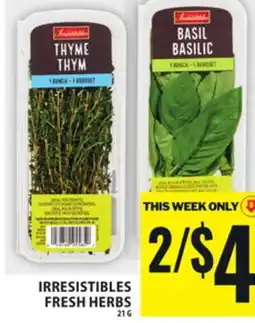 Food Basics IRRESISTIBLES FRESH HERBS offer