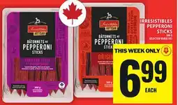 Food Basics IRRESISTIBLES PEPPERONI STICKS offer