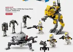 Toys R us LEGO Star Wars 327th Star Corps Clone Troopers Battle Pack offer