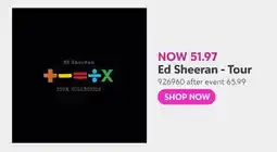 Toys R us Ed Sheeran - Tour offer