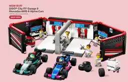 Toys R us LEGO City F1 Garage & Mercedes AMG & Alpine Cars offer