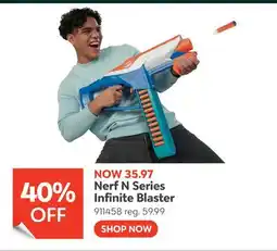 Toys R us Nerf N Series Infinite Blaster offer