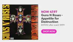 Toys R us Guns N Roses - Appetite for Destruction offer