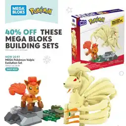 Toys R us MEGA Pokémon Vulpix Evolution Set offer