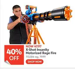 Toys R us X-Shot Insanity Motorized Rage Fire offer