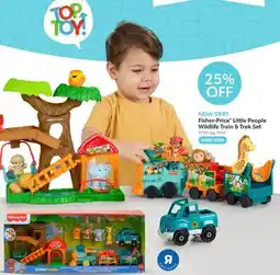 Toys R us Fisher Price Little People Wildlife Train & Trek Set offer