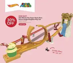Toys R us Hot Wheels The Super Mario Bros. Movie Jungle Kingdom Play Set offer