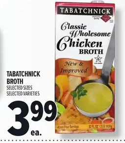 Metro TABATCHNICK BROTH offer