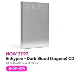 Toys R us Enhypen - Dark Blood (Engene) CD offer