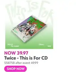 Toys R us Twice - This is For CD offer