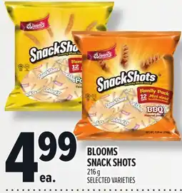 Metro BLOOMS SNACK SHOTS offer