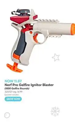 Toys R us Nerf Pro Gelfire Ignitor Blaster offer