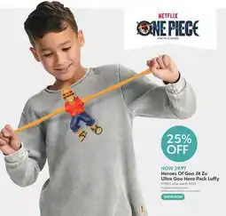 Toys R us Heroes Of Goo Jit Zu Ultra Goo Hero Pack Luffy offer