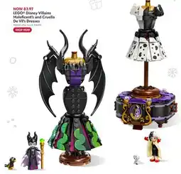Toys R us LEGO Disney Villains Maleficent's and Cruella De Vil's Dresses offer