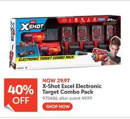 Toys R us X-Shot Excel Electronic Target Combo Pack offer