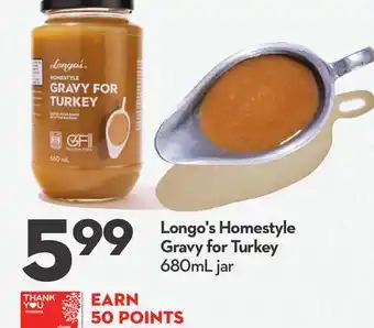 Longo's Longo's Homestyle Gravy for Turkey offer