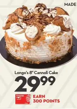 Longo's Longo's 8 Cannoli Cake offer