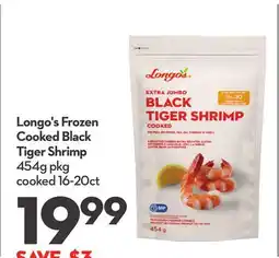 Longo's Longo's Frozen Cooked Black Tiger Shrimp offer