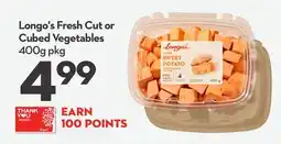 Longo's Fresh Cut or Cubed Vegetables offer
