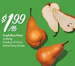 Longo's Fresh Bosc Pears offer