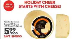 Longo's Bel Arancia Sheep's Milk Cheese with Orange Peel pieces offer