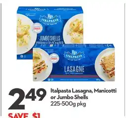 Longo's Lasagna, Manicotti or Jumbo Shells offer