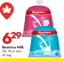 Longo's Beatrice Milk offer