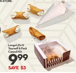 Longo's Longo's Do It 6 Pack Cannoli Kit offer