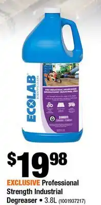 Home Depot Professional strength industrial degreaser 3.8L offer