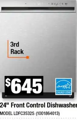 Home Depot 24 Dishwasher offer