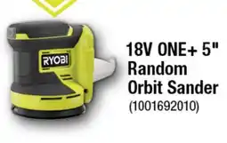 Home Depot RYOBI 18V ONE+ 5 Random Orbit Sander offer