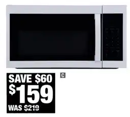 Home Depot 1.7. Cu. Ft Over the Range Microwave white offer