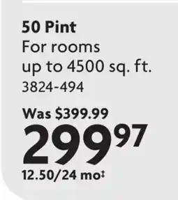 Home Hardware Portable Dehumidifier - 50 Pint offer