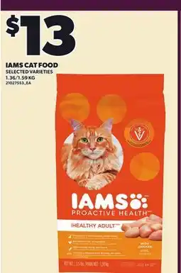 Loblaws IAMS CAT FOOD, 1.36/1.59 KG offer
