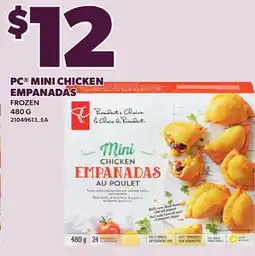 Loblaws PC MINI CHICKEN EMPANADAS, 480 G offer