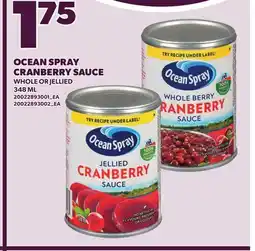 Loblaws OCEAN SPRAY CRANBERRY SAUCE, 348 ML offer