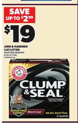 Loblaws ARM & HAMMER CAT LITTER offer