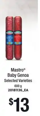 Loblaws MASTRO BABY GENOA, 600 G offer